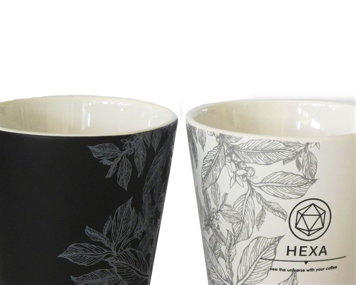 Matte Ceramic Mug With Plant Pattern factory
